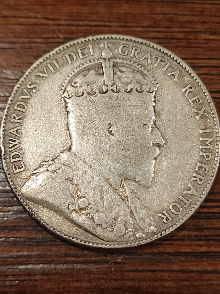 1906 Canada 50 Cents Silver Coin