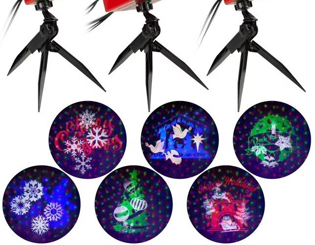 LED Lightshow LightSync Projection Whirl A Motion Static Starspinner 6 Slides