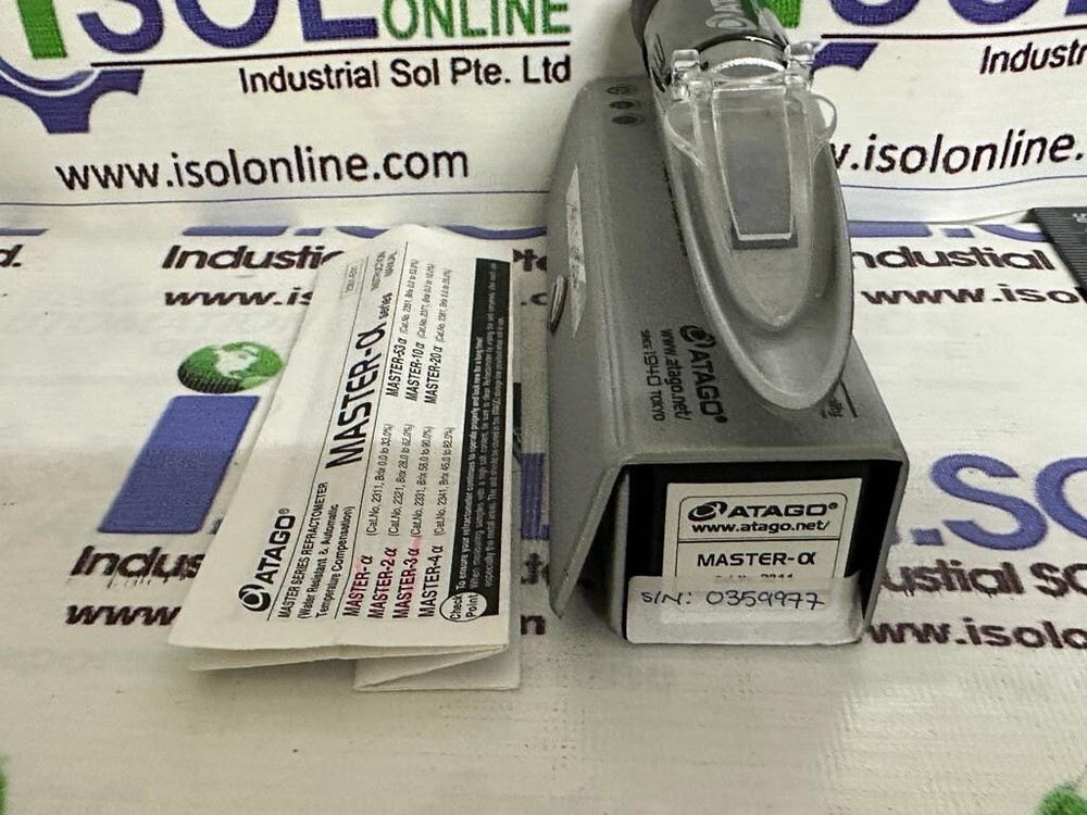 ATAGO Master-α Series Refractometer BRIX 0-33% Automatic & Water Resistant