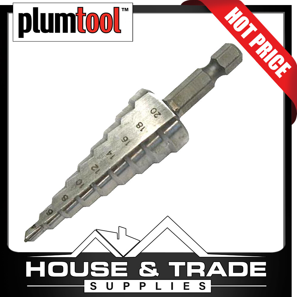 Plumtool Step Drill 4mm - 20 mm 2321 PTST968