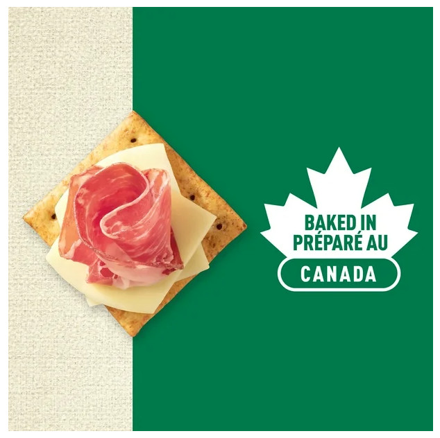 Triscuit, Garden Vegetable Crackers, Light and Crispy Texture, 185g (3 Pack)