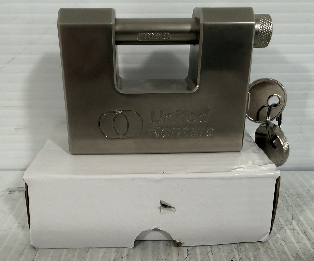 Commercial Storage Unit - Container - Gates Block Lock Padlock Straight