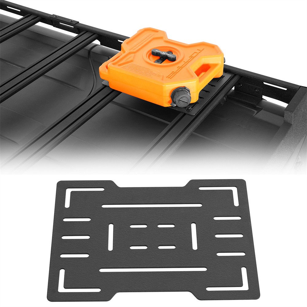 Universal Fitment Versatile Roof Rack Mount Panel Fuel Container Mount Bracket