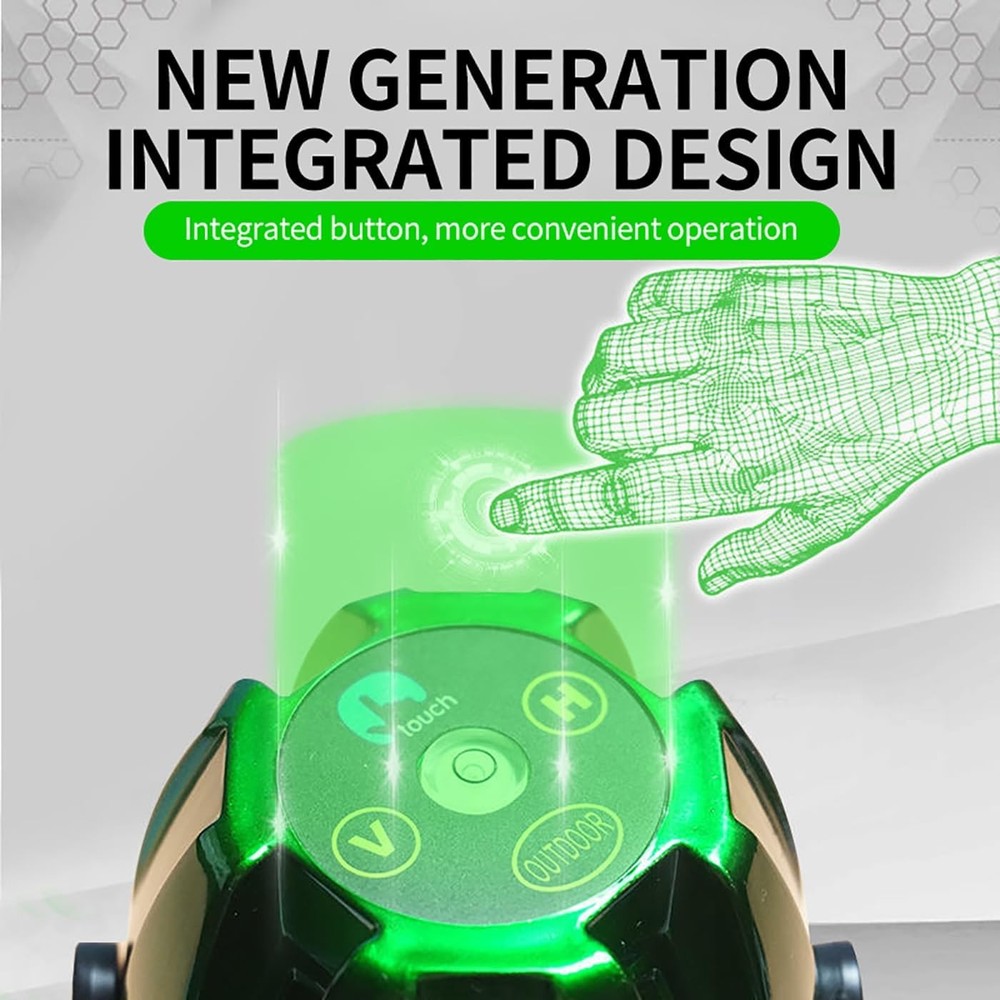 Green Outdoor Laser Level 5 Lines Digital