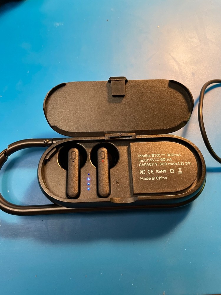 Clip Buddies Bluetooth Ear Buds & Speaker, Open Box - Mint. Tested working