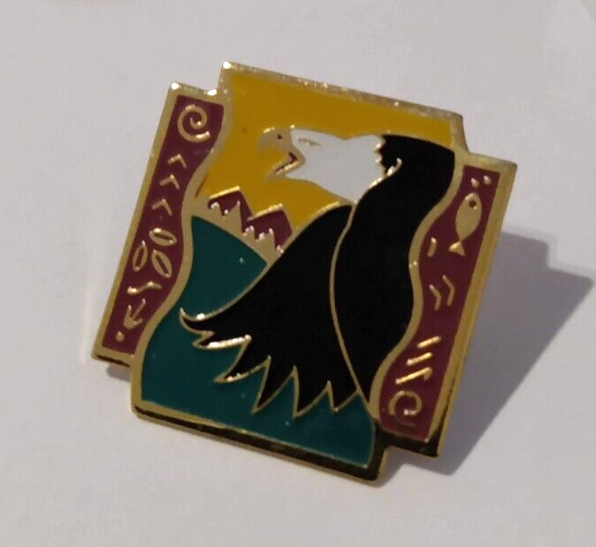 EAGLE Go Wild! Lapel Tack Pin 1992 Shopko