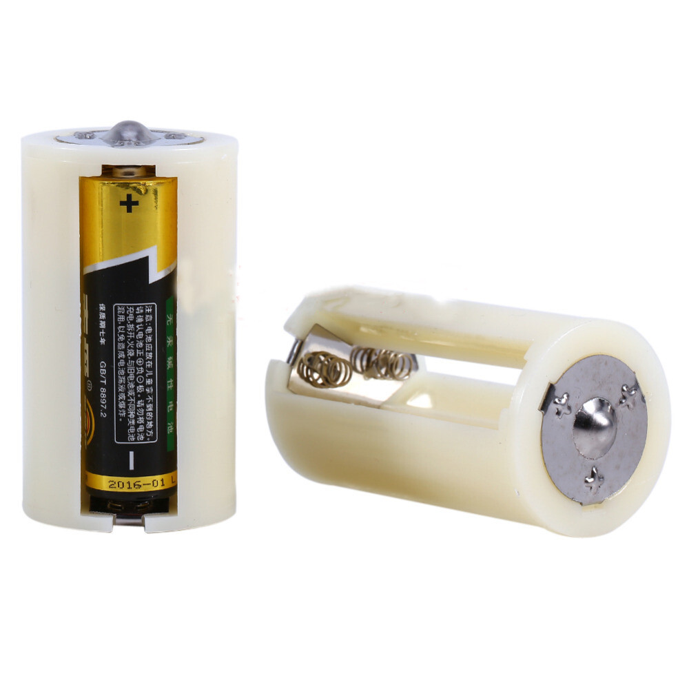 3 AA To D Battery Converter Plastical Parallel Battery Holder Adapter Box Case