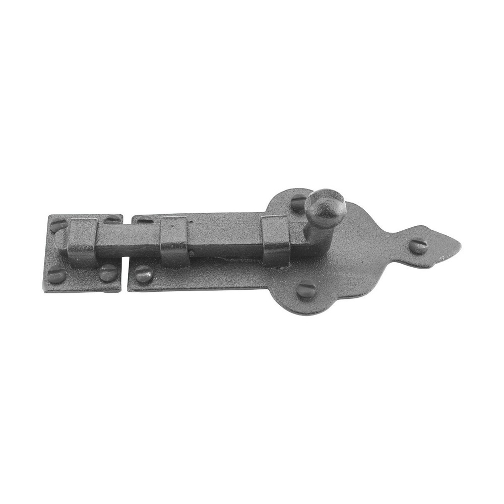 4 Piece Black Slide Bolt Door Latch 3.75 in Cabinet Door Latch Renovators Supply