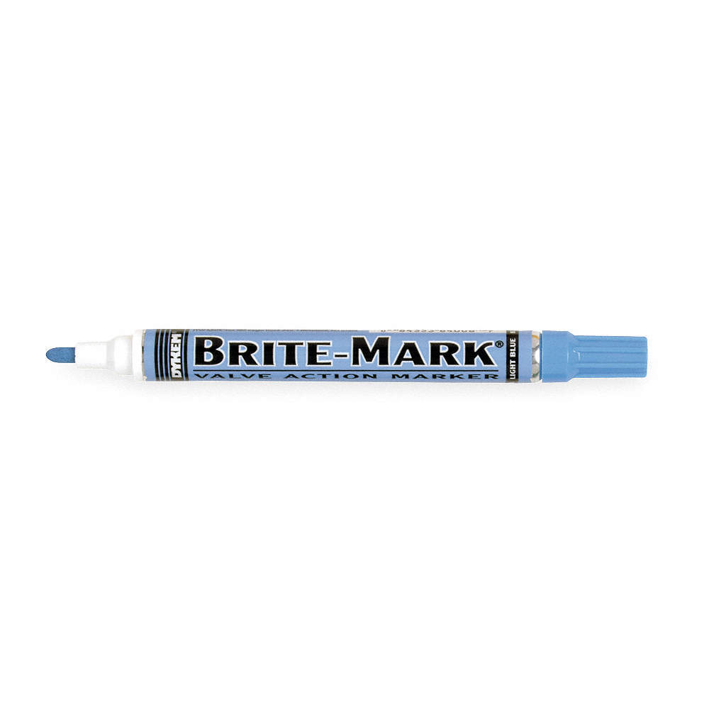 DYKEM 84008 Paint Marker, Permanent, Light Blue 2GKU1