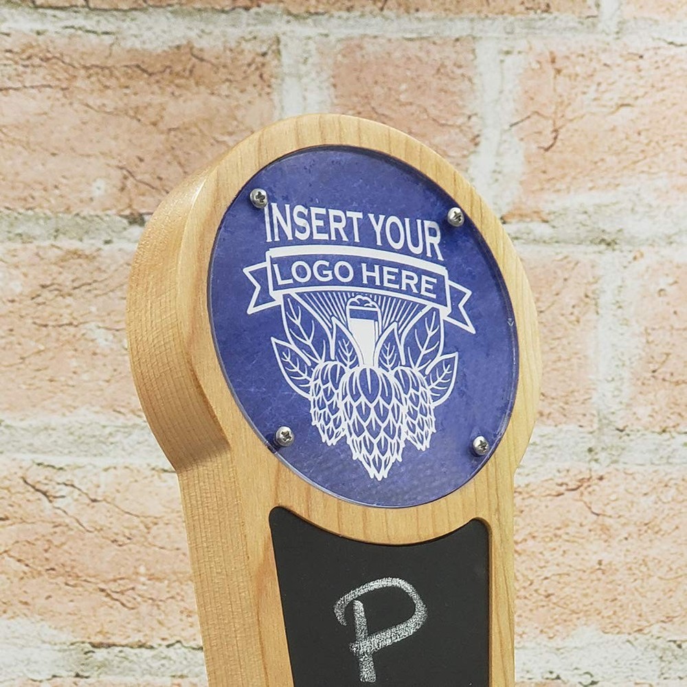Chalkboard Beer Tap Handle with Changeable Logo - Cherry-Keg Tap Handle