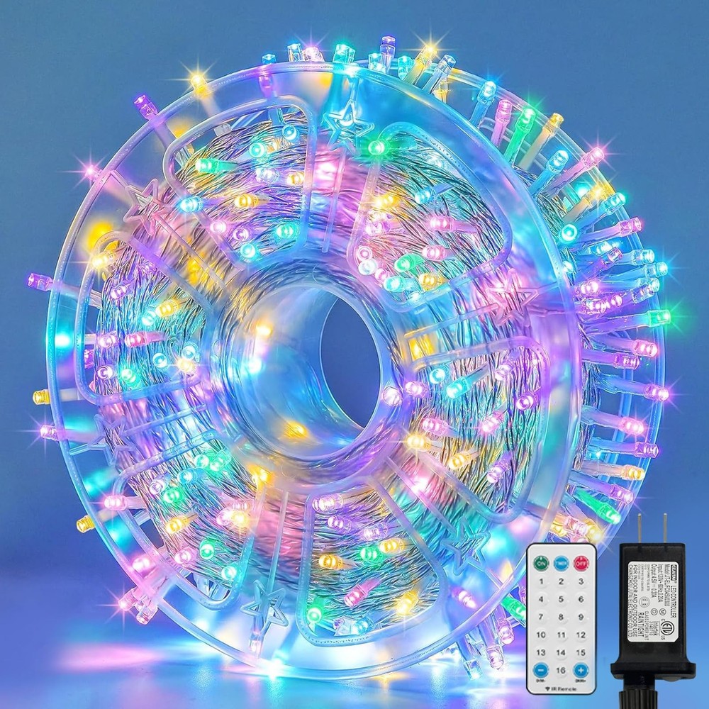 165ft Pastel Easter Lights String, Christmas Mini Light,500 LED with 16 Light...