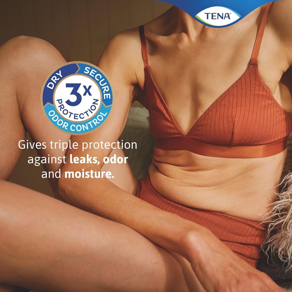 TENA Incontinence Pads, Bladder Control & Postpartum for Regular, White