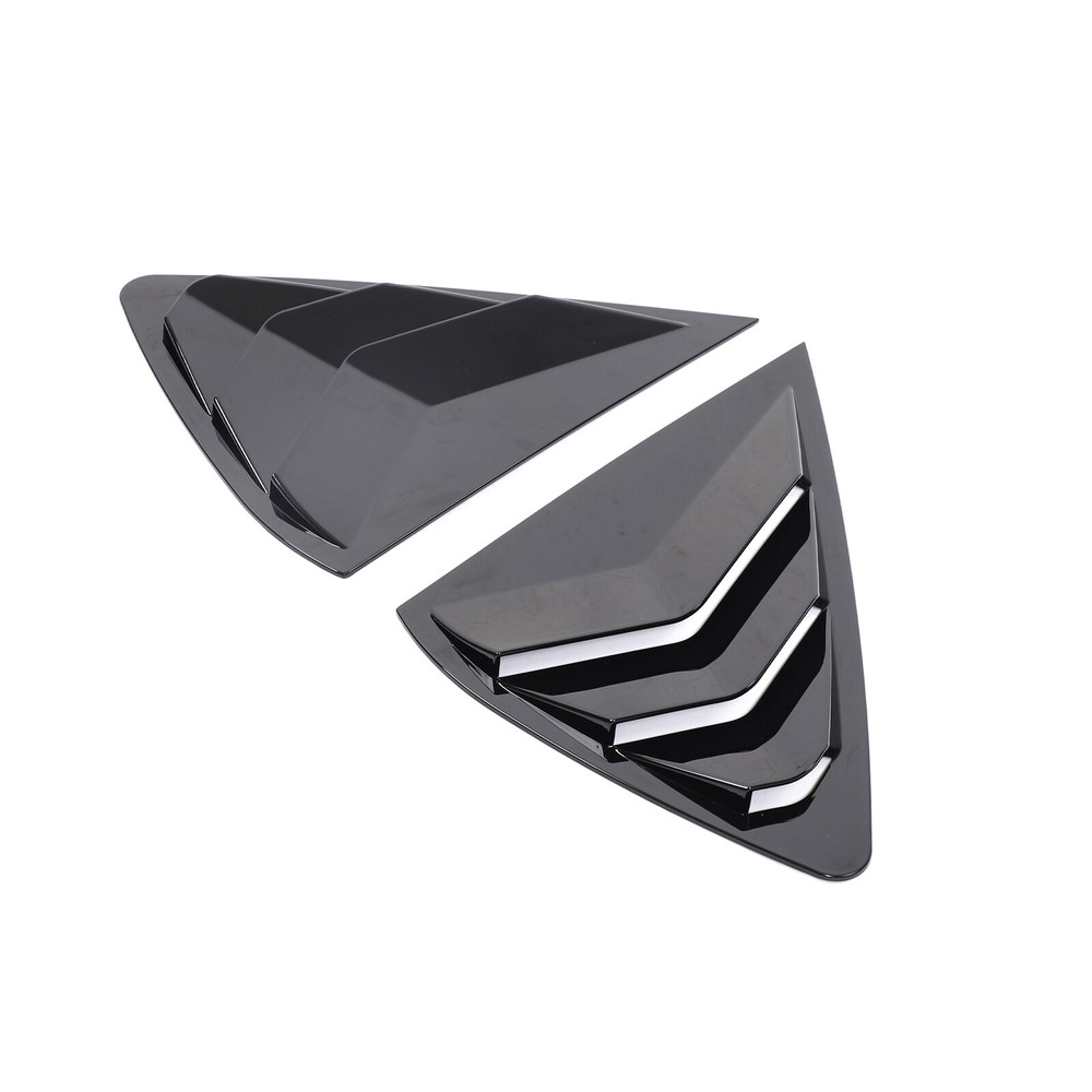ABS Glossy Black Rear Triangular Louver Trim Panel For BMW X6 2015-2019