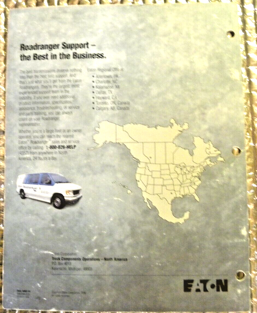 Eaton Fuller September 1996 Condensed Specifications Brochure