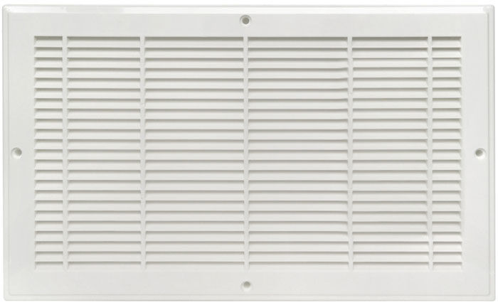 Plastic Rust Proof White Baseboard Return Grille - Multiple Sizes