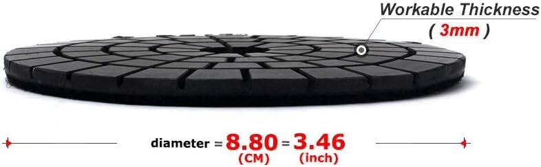 ALONGYI Diamond Black Buff Pad Final Diamond Polishing Pads(1pcs)