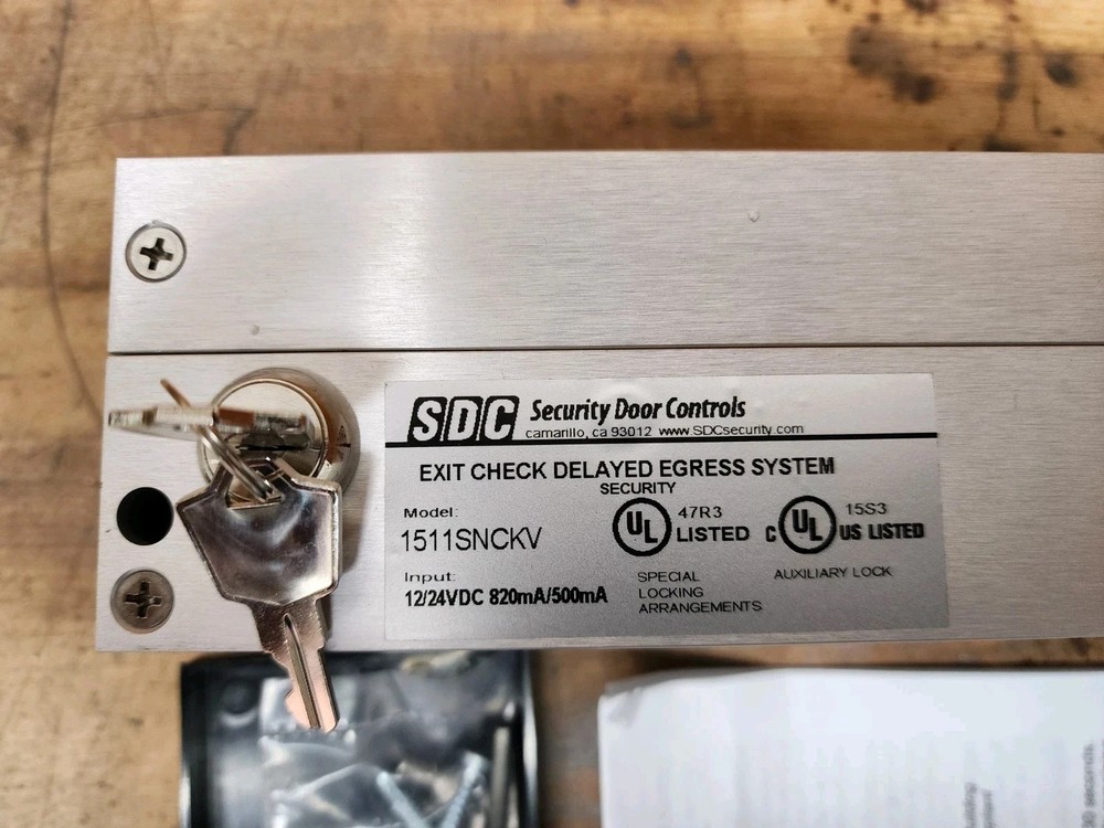 SDC 1511S Series Exit Check W/ Integrated Delayed Electromagnetic Lock 1650 lbs