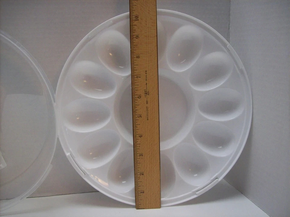 Sure Fresh Deviled Egg Carrier Container & Lid Reusable Holds 12 Eggs Portable