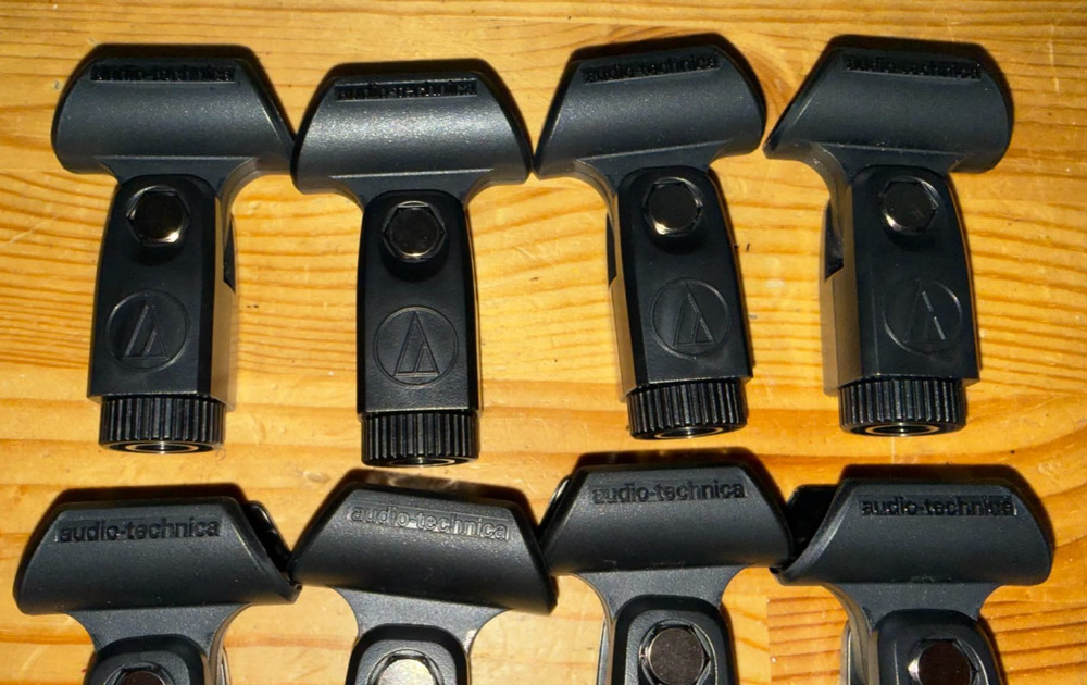 Audio Technica model AT8405A microphone clip - 8 of them