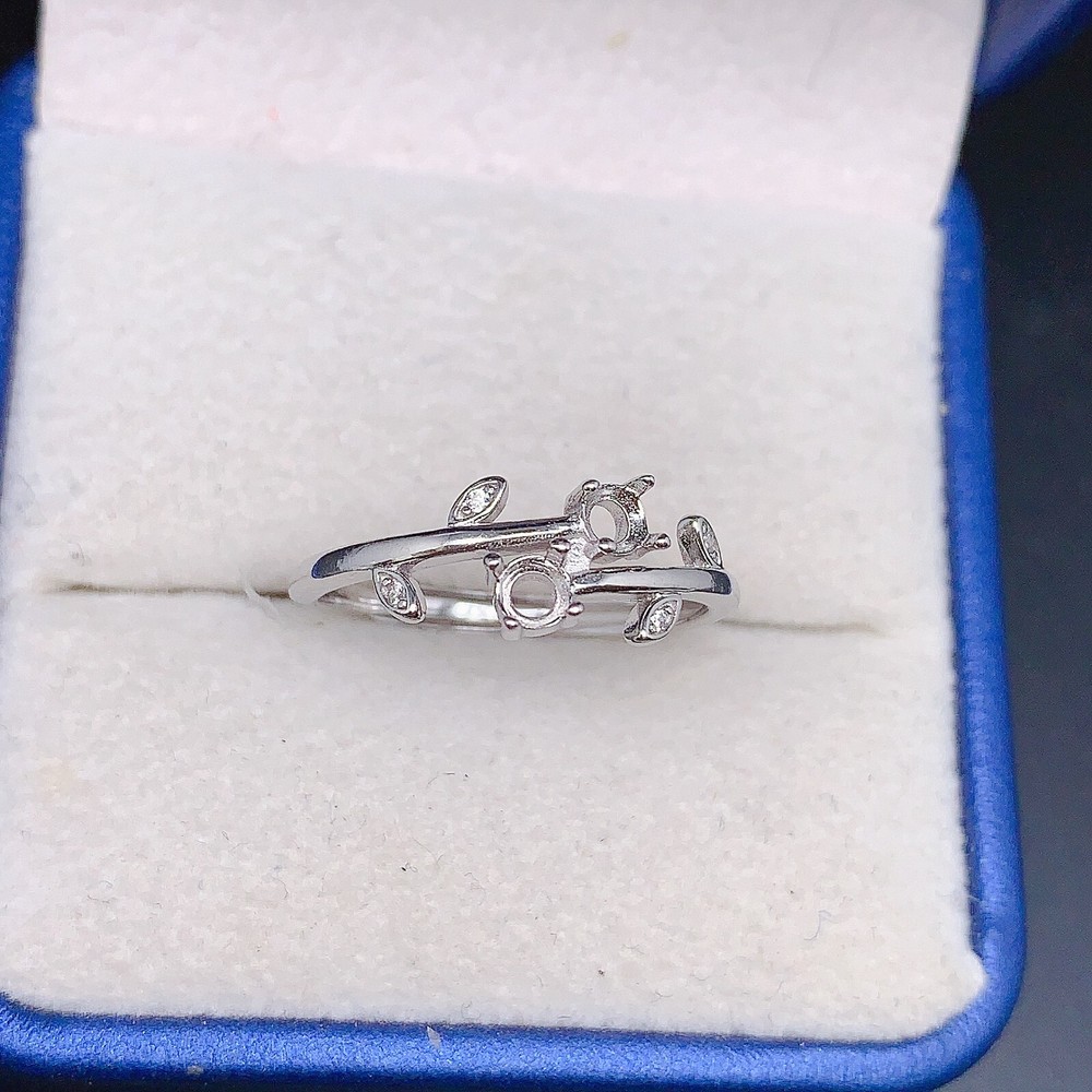 Empty silver925 ring setting, blank setting silver ring DIY