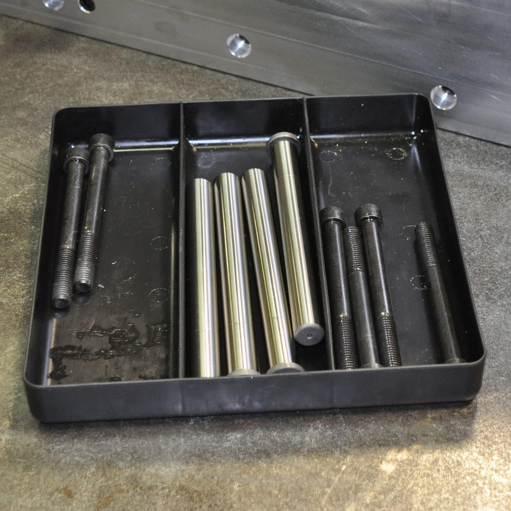 Ernst Manufacturing Toolbox Tray: Stackable Garage Organizer Tray in Green with