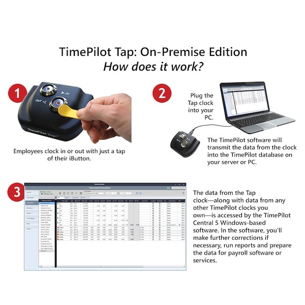 Timepilot 4880 Portable Time Clock System Starter Kit