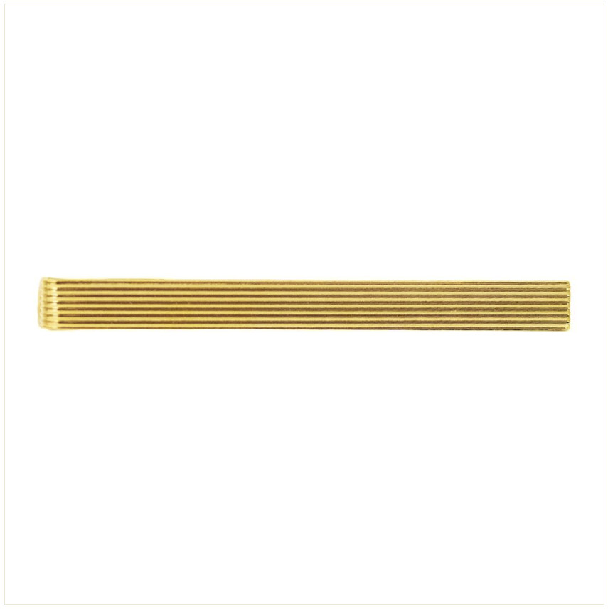 Vanguard TIE CLASP: RIBBED GOLD