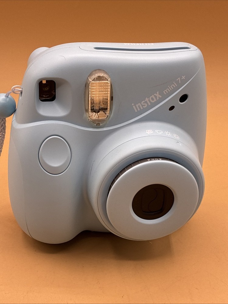 Fujifilm Instax Mini 7+ Instant Camera With Case Light Blue