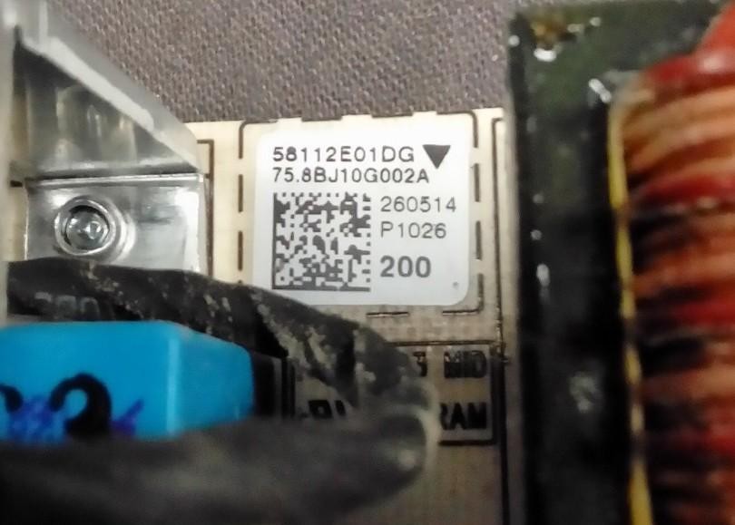 SMART UF65 DLP PROJECTOR BALLAST LAMP PSU 58112E01DG
