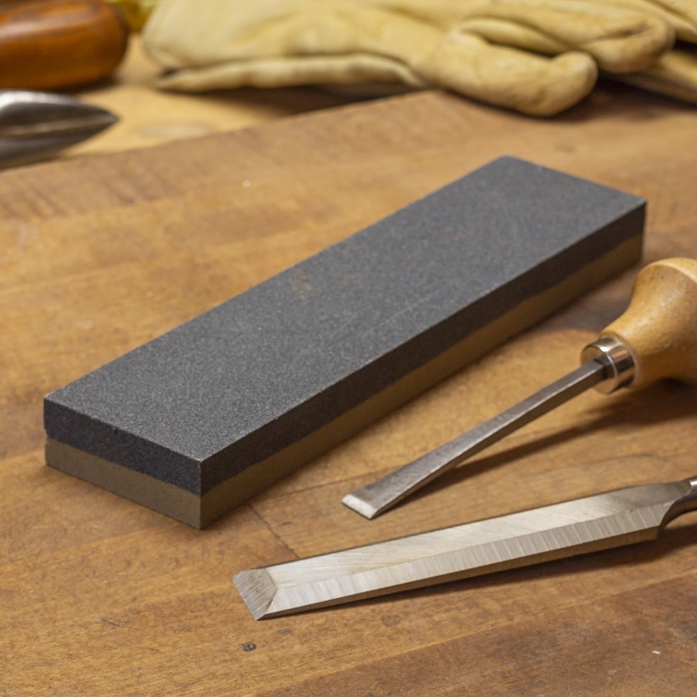 Grit 8-Inch Combination Sharpening Stone for Knives and Tools