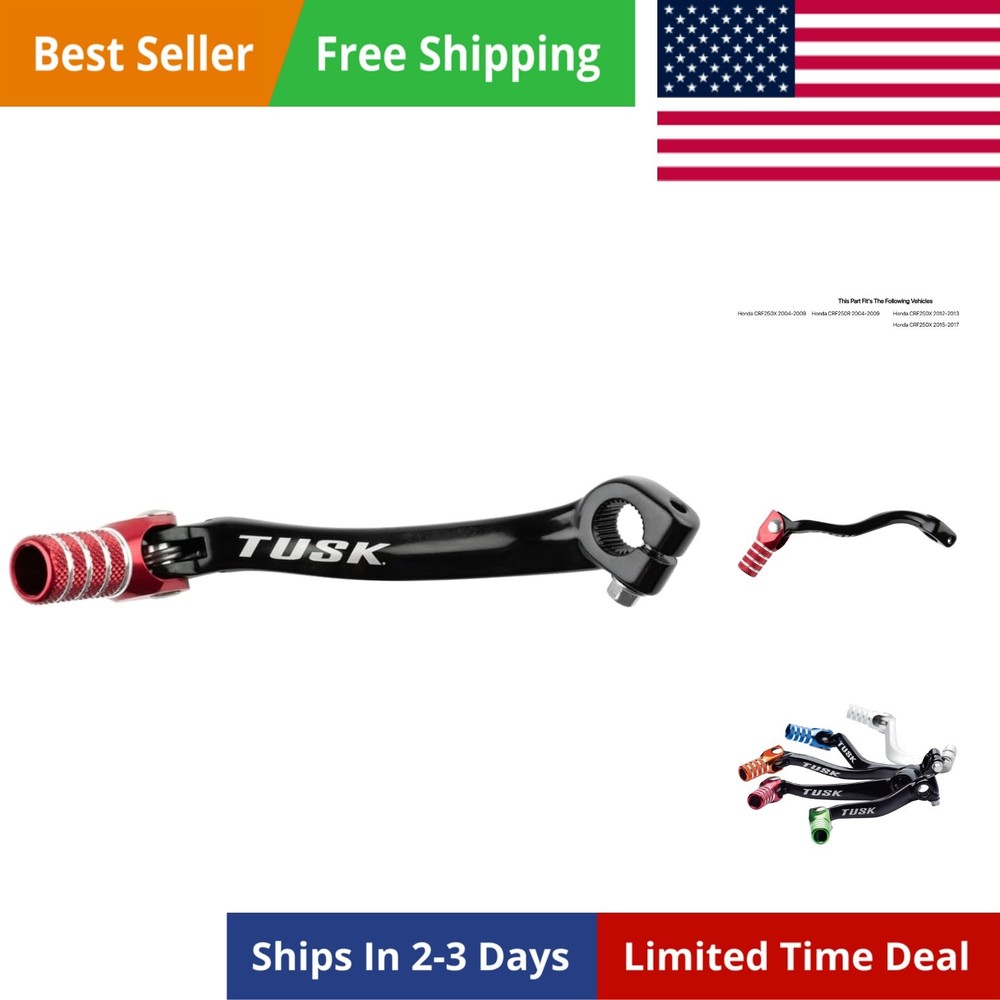 Folding Shift Lever Black/Red Tip