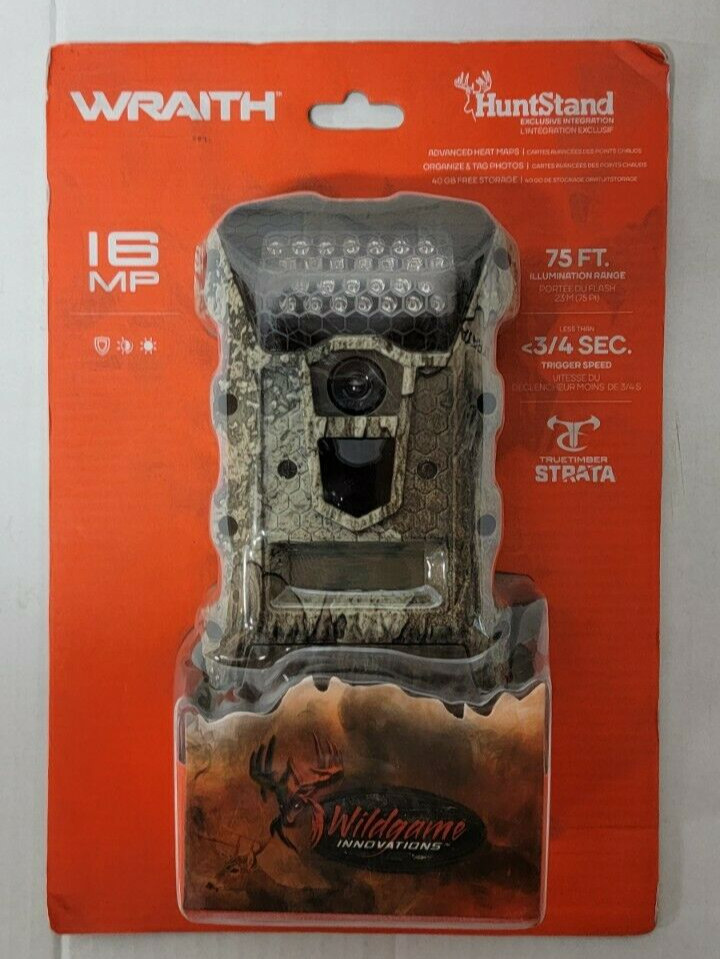 0630 WGI WRAITH 16 MP TRAIL CAMERA MODEL# WR16I41B-9