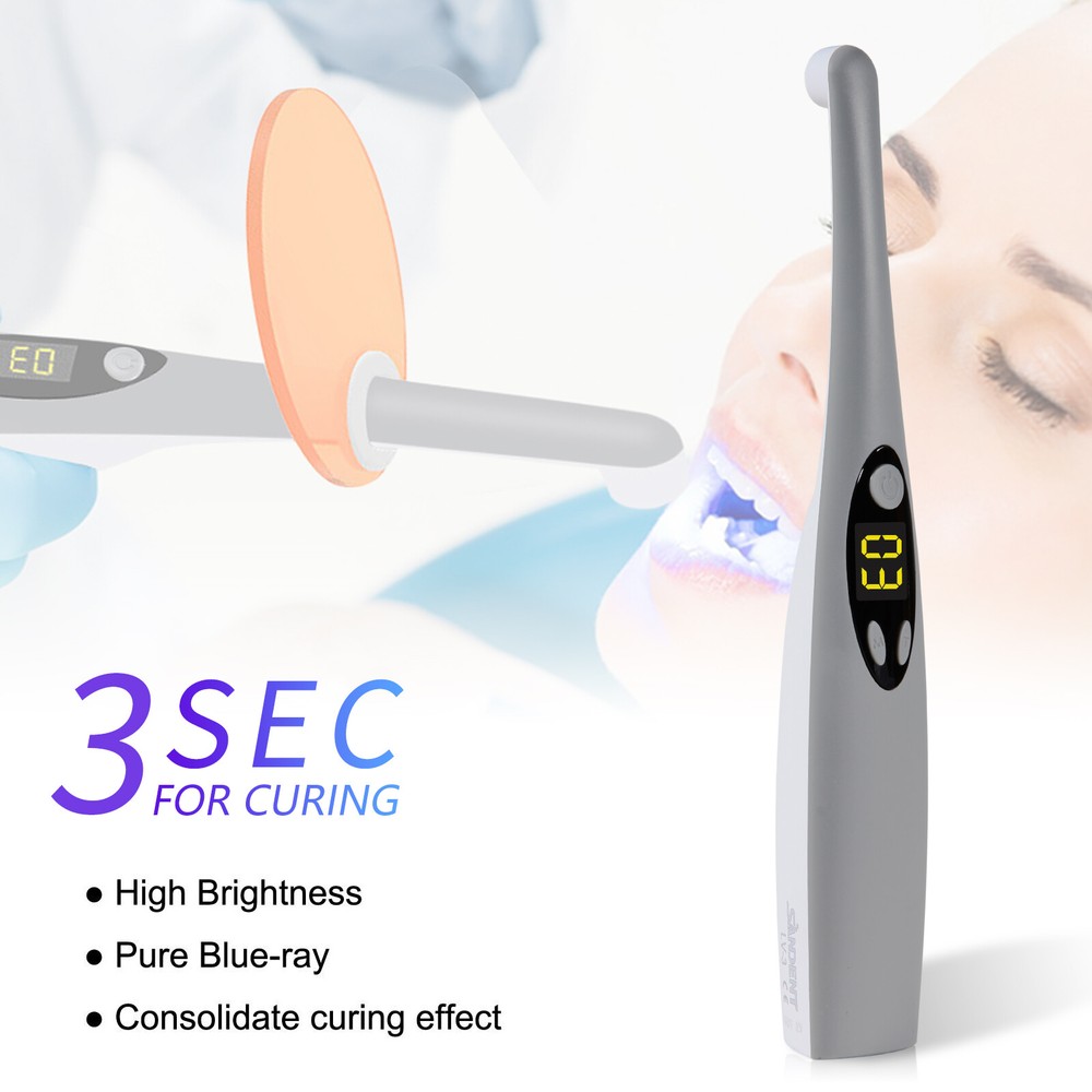Dental Cordless Wireless iLed Curing Light 3Second Cure Lamp Curing Light dr