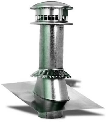 Selkirk 185600 Gas Vent Termination Kit, Round, Type B, 5-In., 4-Pc. - Quantity