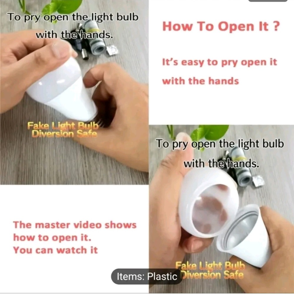 Stasher LED White Iight Bulb Container