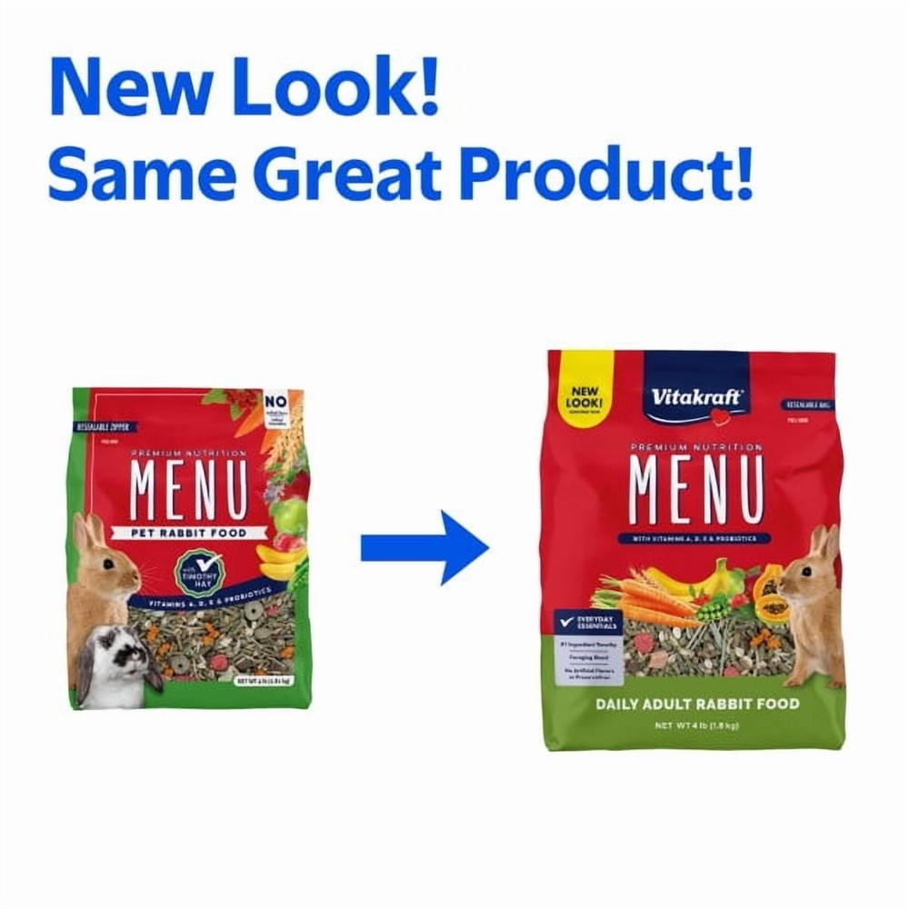 MENU Premium Rabbit Food 4 lb Bag