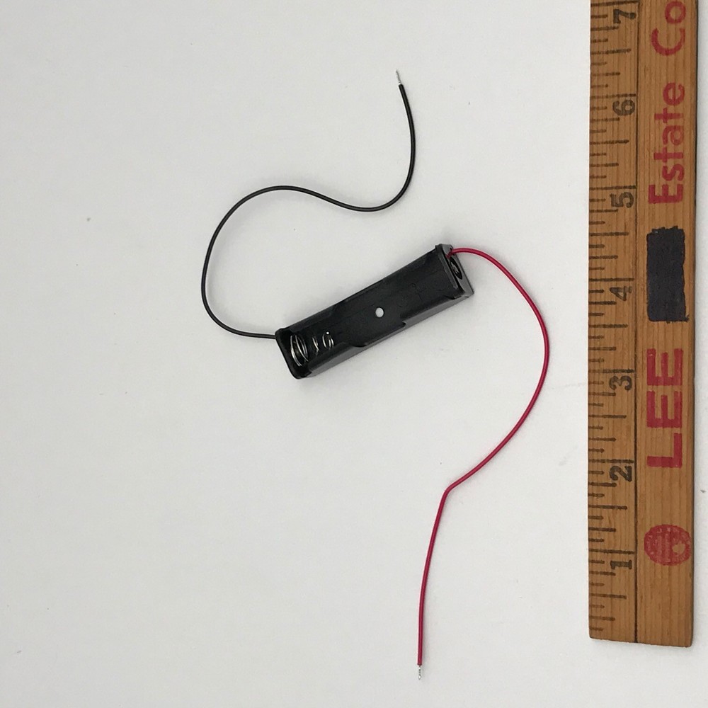 Single/1X AA DIY Battery Holder Case Box Base 1.5V PCB Mount With Bare Wire Ends