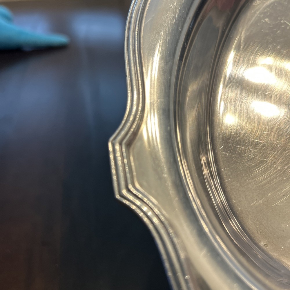 Vintage Silver 10” Oval Dish