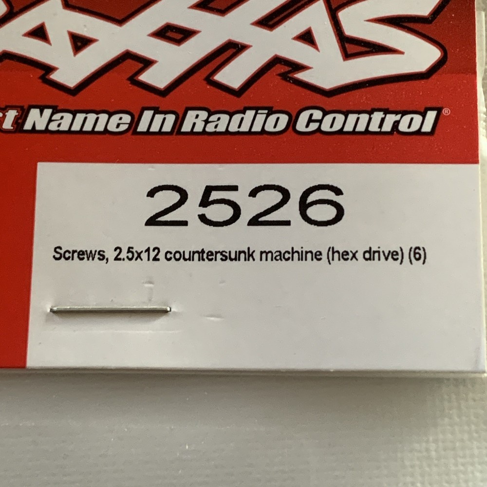 Traxxas Countersunk Screws 2526 NEW