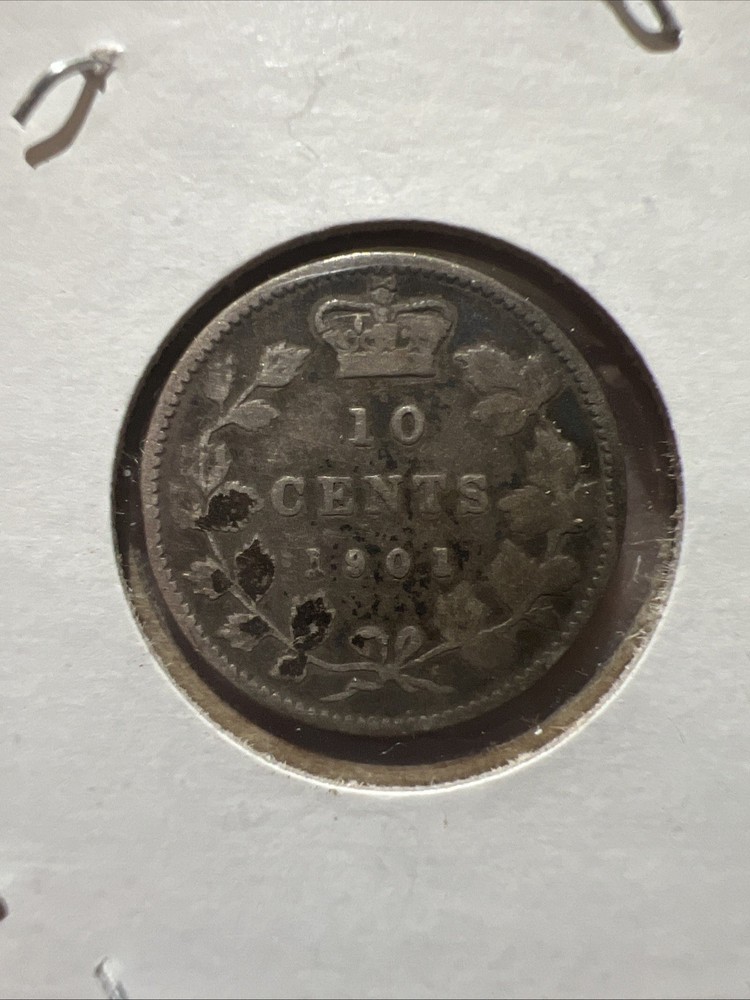 1901 Canada One Cent Coin — Circulated, Original Surfaces