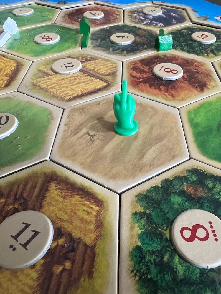 Catan Robber Middle Finger Replacement Piece