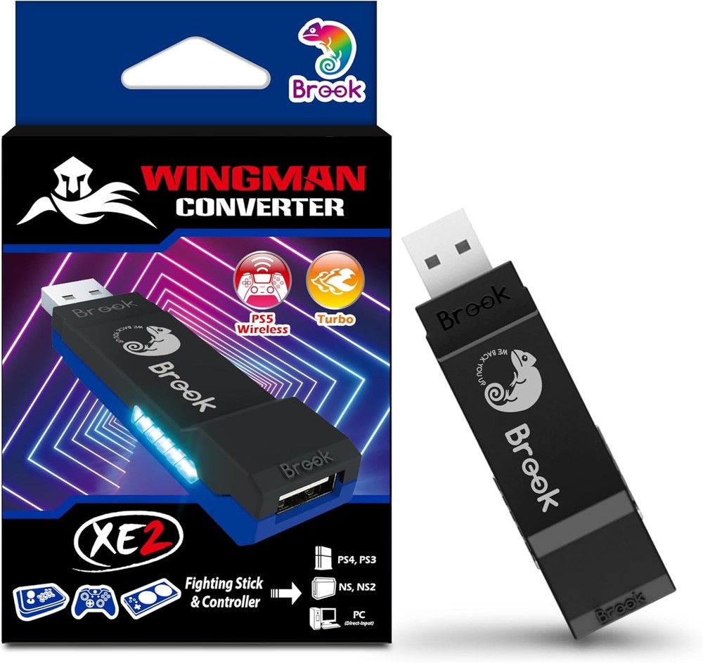 Brook Wingman XE2 Wireless Controller Adapter for PlayStation, Switch and PC