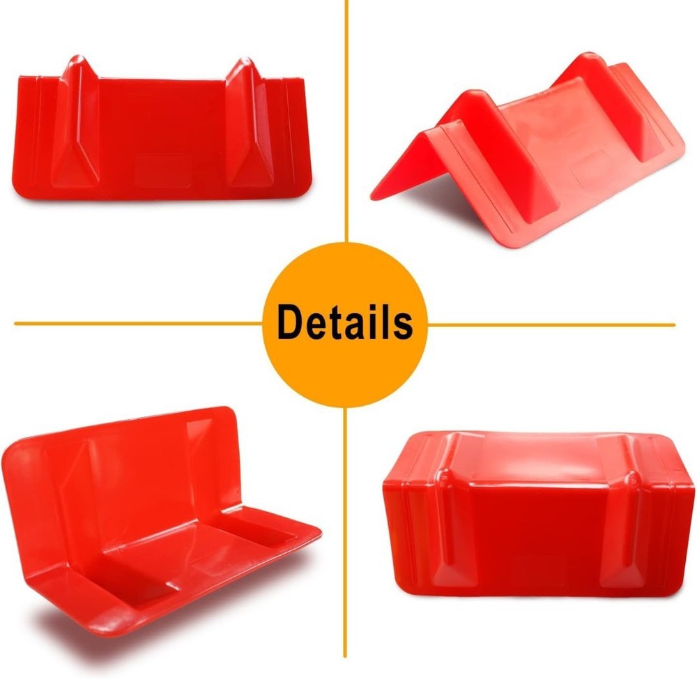 20 Pack Flatbed Edge Protectors for Cargo Loads (Red)