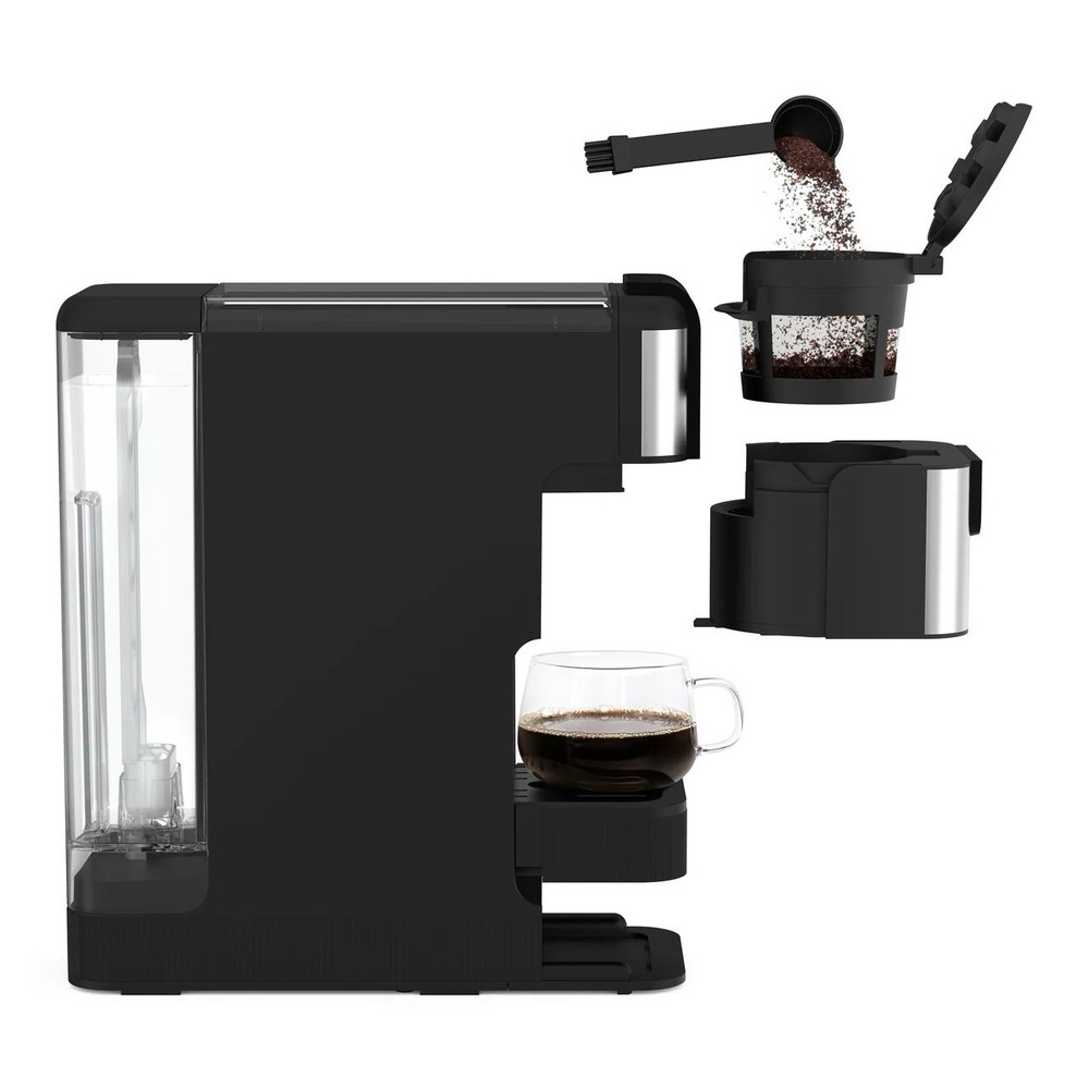 bella PRO Programmable Single-Serve Coffee Maker Integrated Burr Grinder Oatmilk