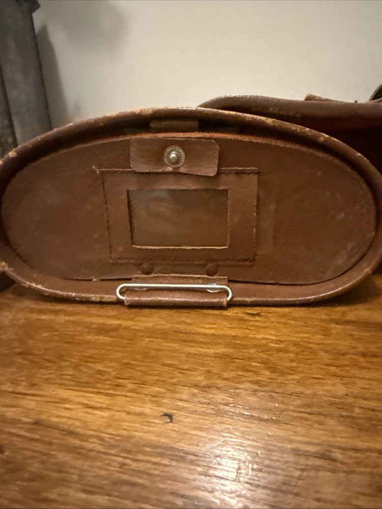 3 Vintage Antique Leather Binocular CASE ONLY
