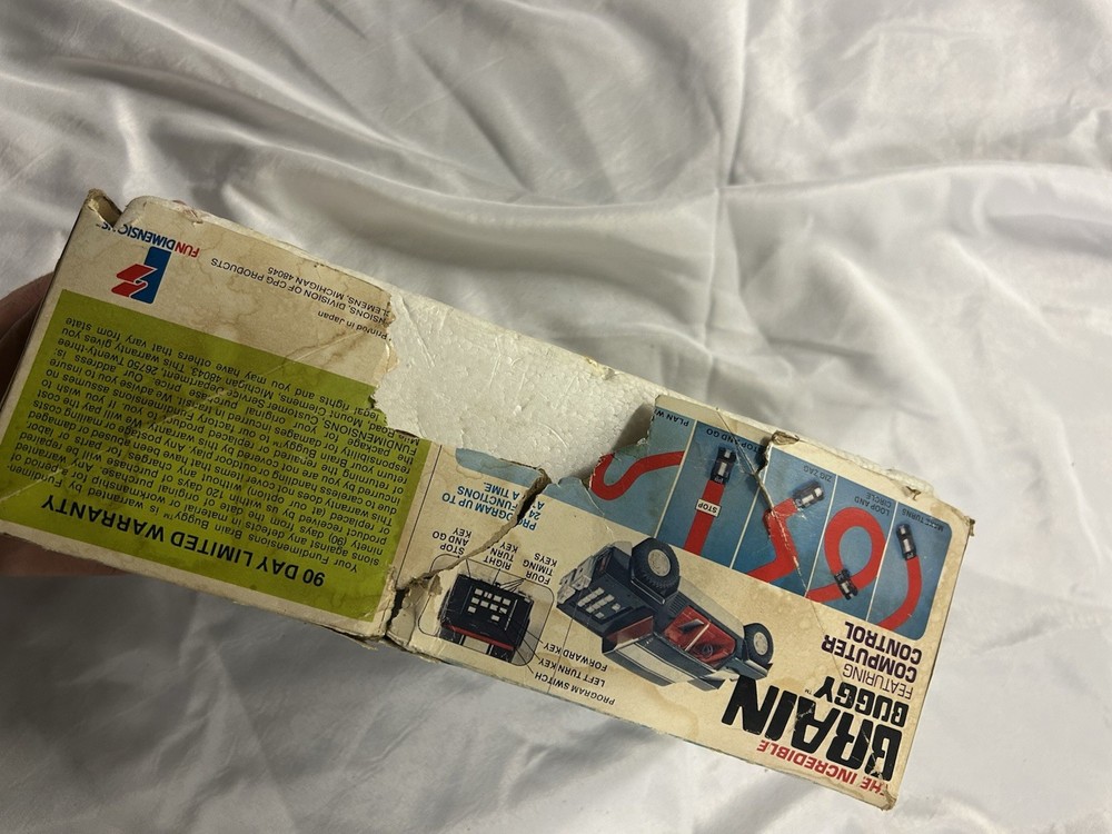 The Incredible Brain Buggy Computer Control Programmable Car 1979 In Box