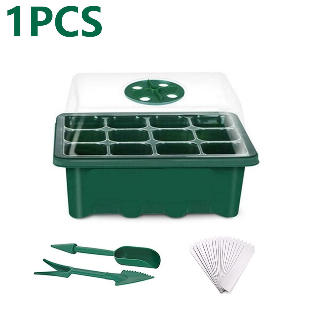 1-10 Pack Seed Starter Trays 12-120-Cell Germination Reusable Humidity Domes