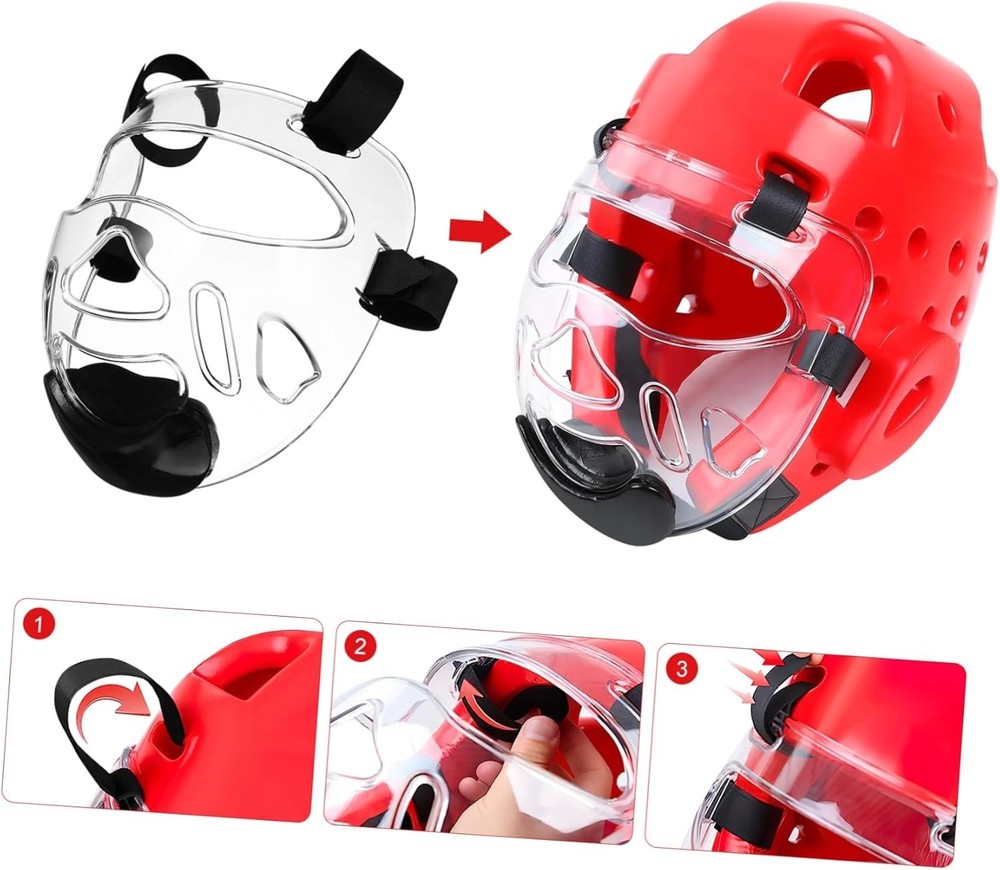 Taekwondo Face Shield Face Guard Protector Improves Your Training Performance