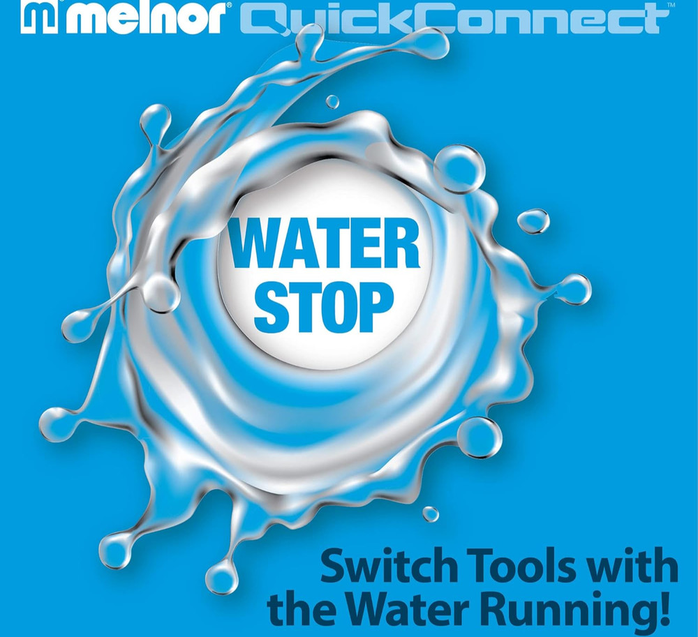 Melnor 6 Piece Quick Connect Set - Connector Bundle - Black/Blue