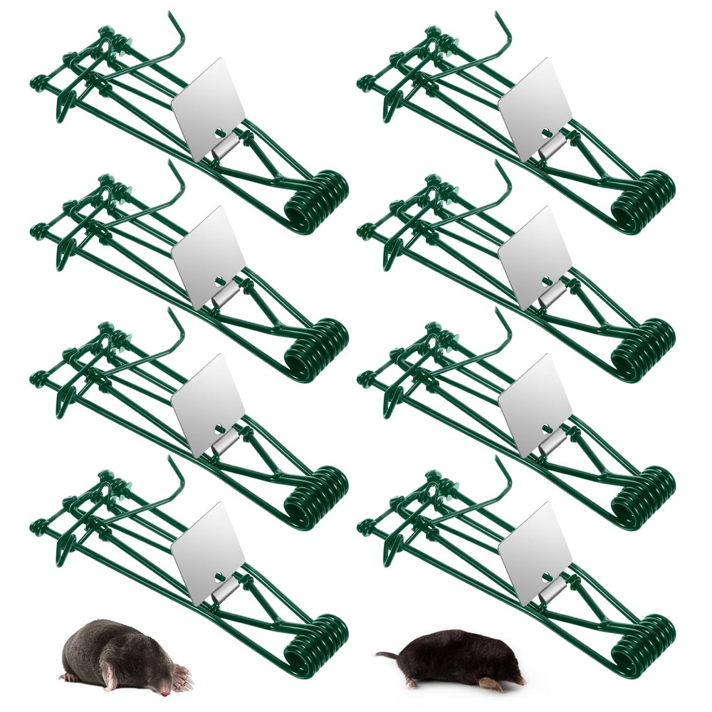 Metal Mole & Gopher Trap - Reusable Tactical Mole Gopher Killer Outdoor Vole ...